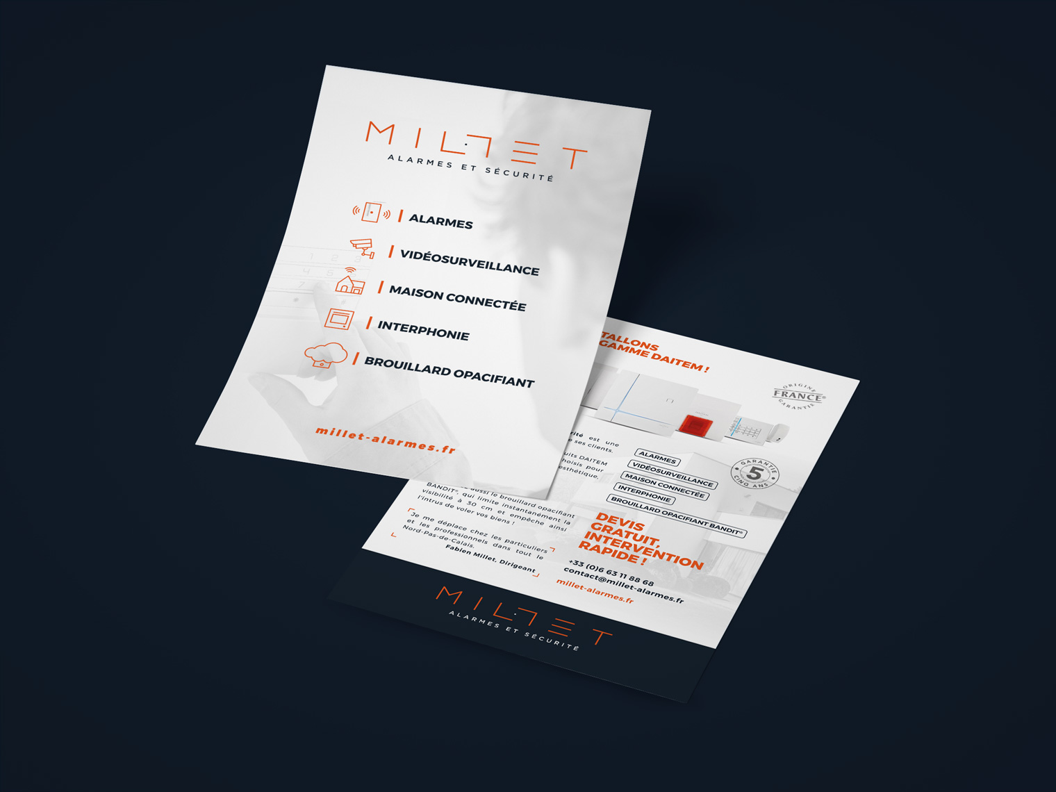 flyer 2017 Millet <br> alarmes et sécurité